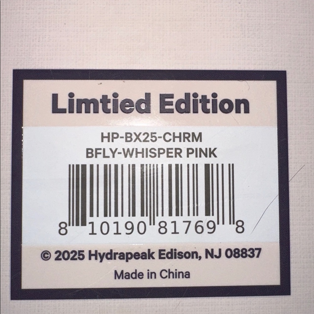 NEW Hydrapeak NOMAD 32oz BUTTERFLY WHISPER PINK CHARMED Ltd Edition Set RARE - Picture 2 of 2